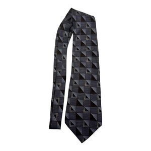 Stafford‎ Executive Mens Geometric Silk Tie Made in Italy